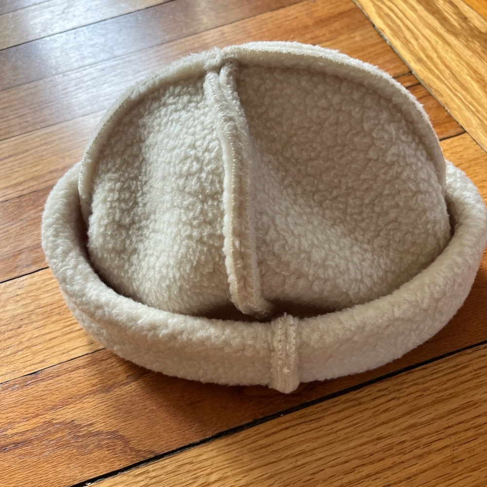 Women's Cream Sherpa Hat - Picture 5 of 5